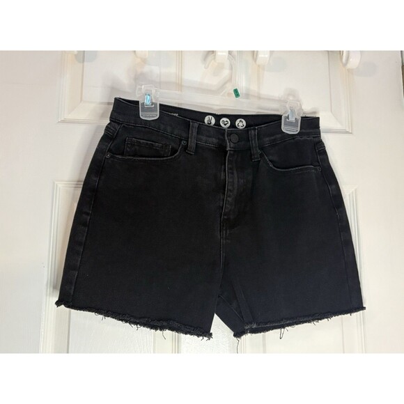NWOT Rewash Black Jean Shorts Women’s Size 5/27 High Rise 90s Mom - Picture 1 of 6